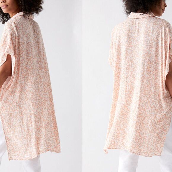 Pacsun Lost + Wander Dessert Shirt/Dress/Tunic Sz. M/L NWT Beach Coastal Boho - Picture 2 of 16